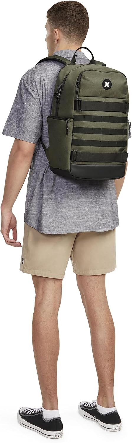 Hurley Herren One And Only Skateboard-rucksack Rucksack (1er Pack) Einheitsgrösse Oliv/Blatt für Mic