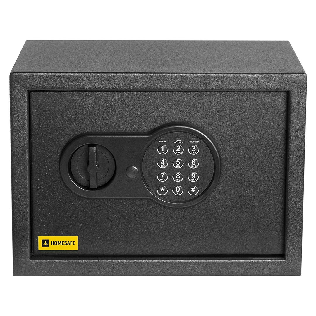 Homesafe HV25E Tresor Safe mit Schlüssel Elektronischem Möbeltresor, Dokumententresor, Elektronische