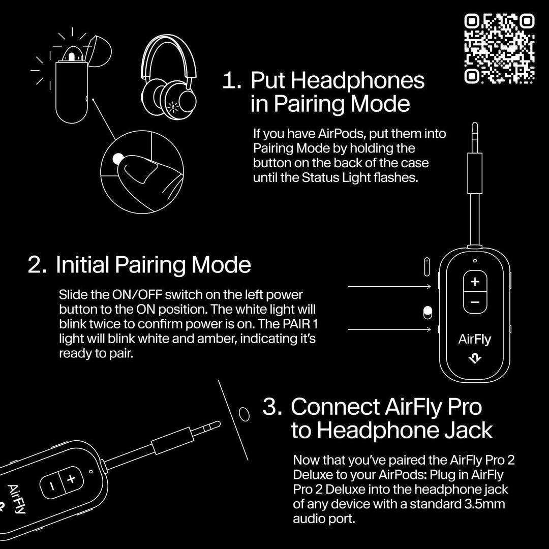 AirFly Pro 2 Schliessen Sie Ihre Bluetooth-Kopfhörer an eine beliebige Kopfhörerbuchse an, z. B. an