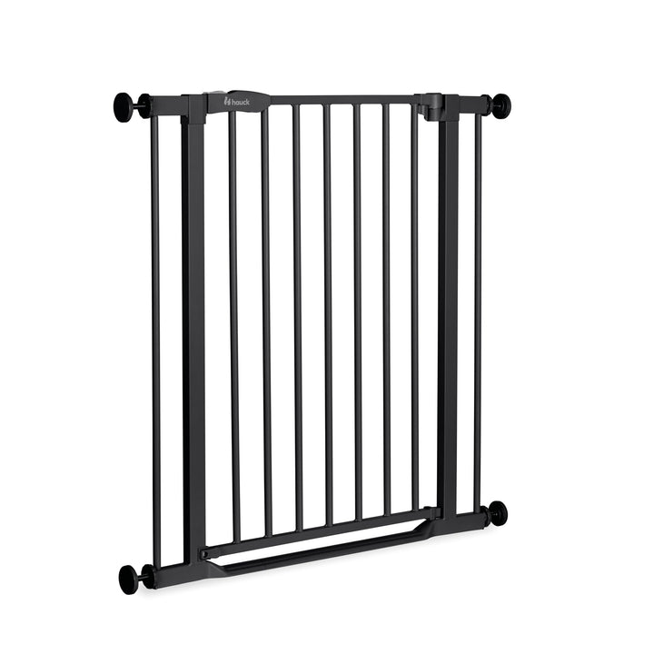 Hauck Treppenschutzgitter Türschutzgitter Clear Step 2, für Breiten 75-80 cm, Ultra Flache Schwelle,