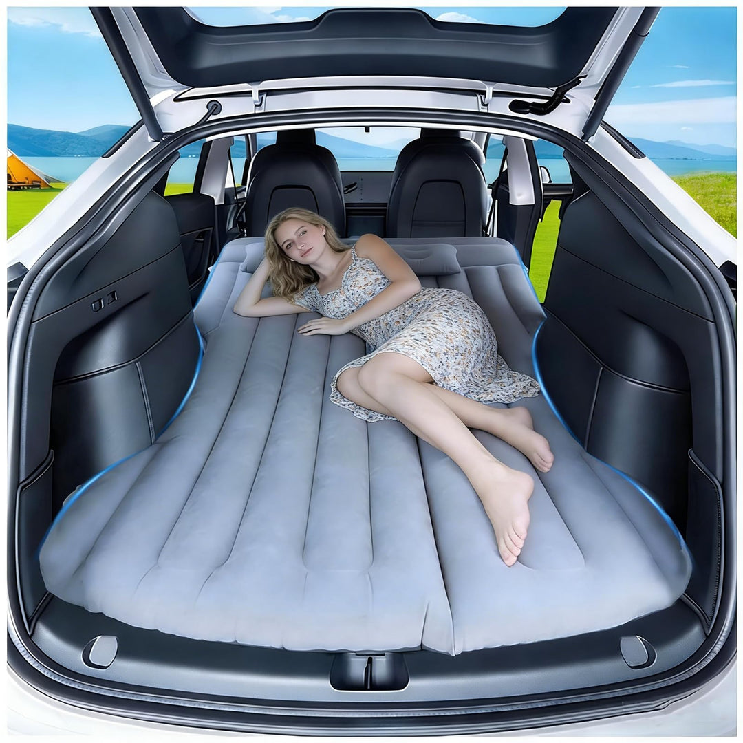 Auto Luftmatratze, Aufblasbare Matratze für Model Y SUV Kofferraum Rückbank -195x130x15cm Klappbar S