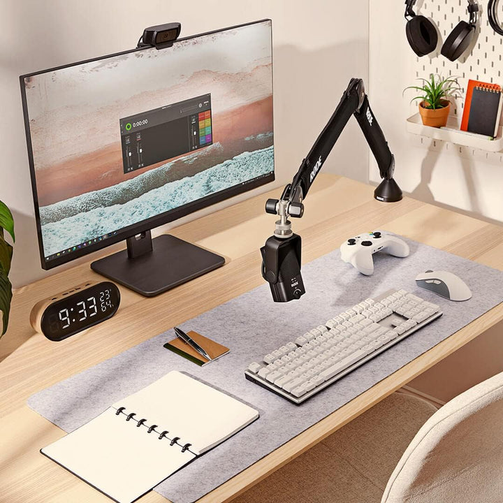 Rode NT-USB Mini Kondensator-Mikrofon + NTH-100 Studio-Kopfhörer + keepdrum Mikrofasertuch