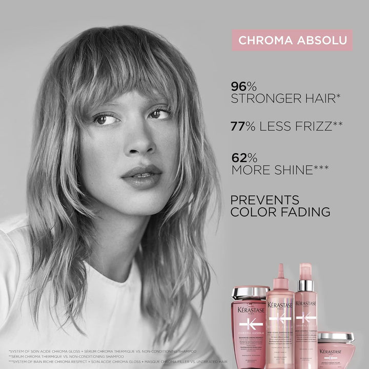Kérastase Serum für strapaziertes oder geschädigtes, coloriertes Haar, Anti-Frizz Effekt, Sérum Chro