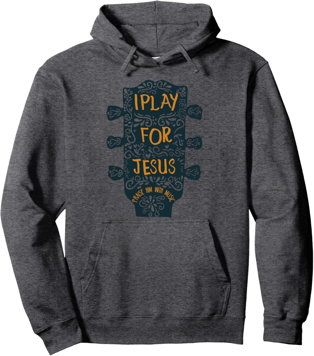 Ich spiele für Jesus Christlicher Gitarrist Gitarrist Pullover Hoodie