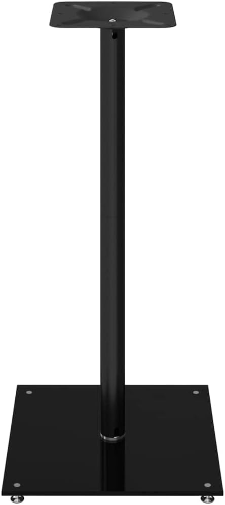 vidaXL Lautsprecher-Ständer 2 STK. Schwarz Hartglas 1 Säule 40 x 40 x 86 cm Schwarz, 40 x 40 x 86 cm