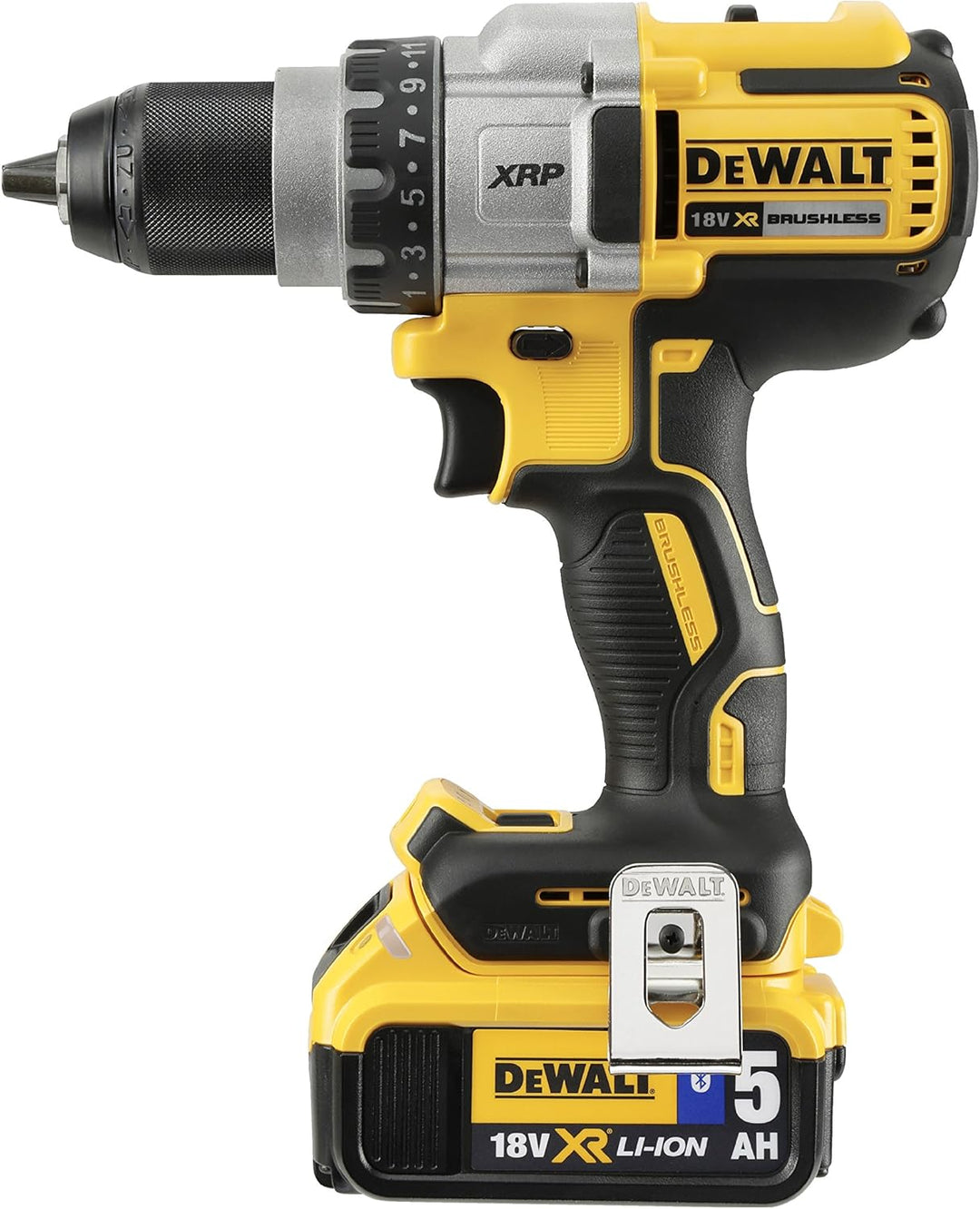 Dewalt 18V 3-Gang Akku-Bohrschrauber DCD991P2 (mit Vollmetallgetriebe, 11-stufiges Drehmoment, LED-L