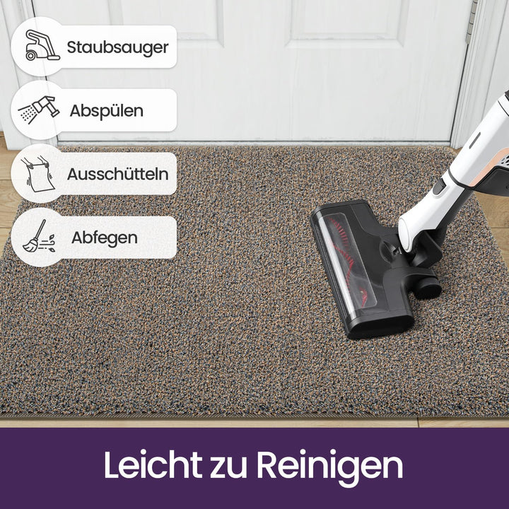 DEXI Schmutzfangmatte,rutschfeste Fussmatte für Innen und Aussen,Waschbar Eingangsteppich Saugstarke