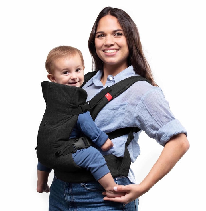 YOU+ME 4-in-1 Babytrage Neugeborene ab Geburt bis Kleinkind (3,6–14,5 kg) - Ergonomische, hüftfreund
