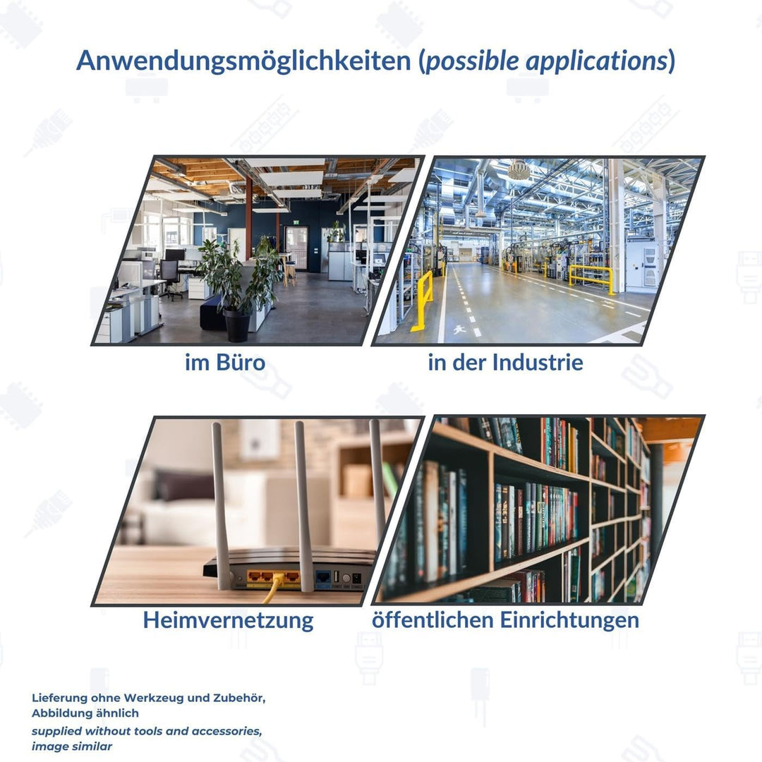 Lumonic 100m Netzwerkkabel CAT 5e F/UTP I CAT5e-Kabel, Gigabit Lan Kabel, Ethernet Kabel I Flexibles