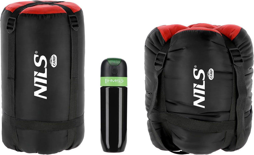 NILS Camp NC2012 Sleeping Bag Black and red