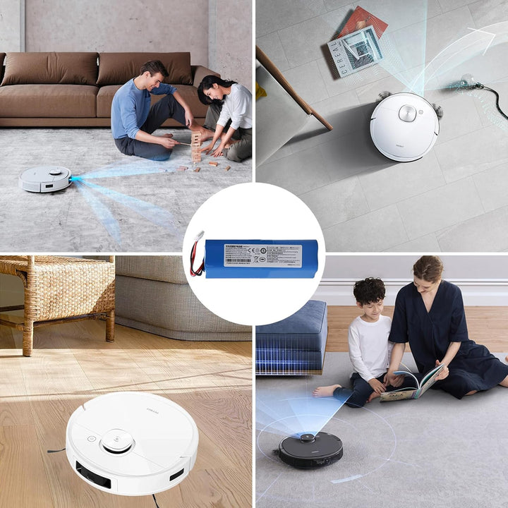 5200mAh S10-LI-144-5200 Ersatzakku, Kompatibel mit Ecovacs Deebot T5 T8 T8+ T9 T9+, Ozmo 950 T10 T9
