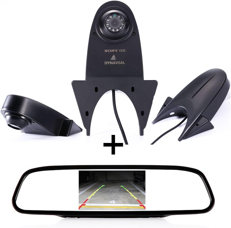 【4.3'' Rückspiegel Monitor + Rückfahrkamera Transporter】 im 3. Bremsleuchte HD Rückfahrkamera für Me