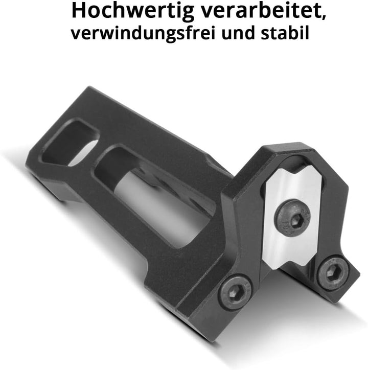 STAHLWERK Eckhobel aus Aluminium Kantenhobel | Fasenhobel | Handhobel | Holzhobel | Kantenschneider