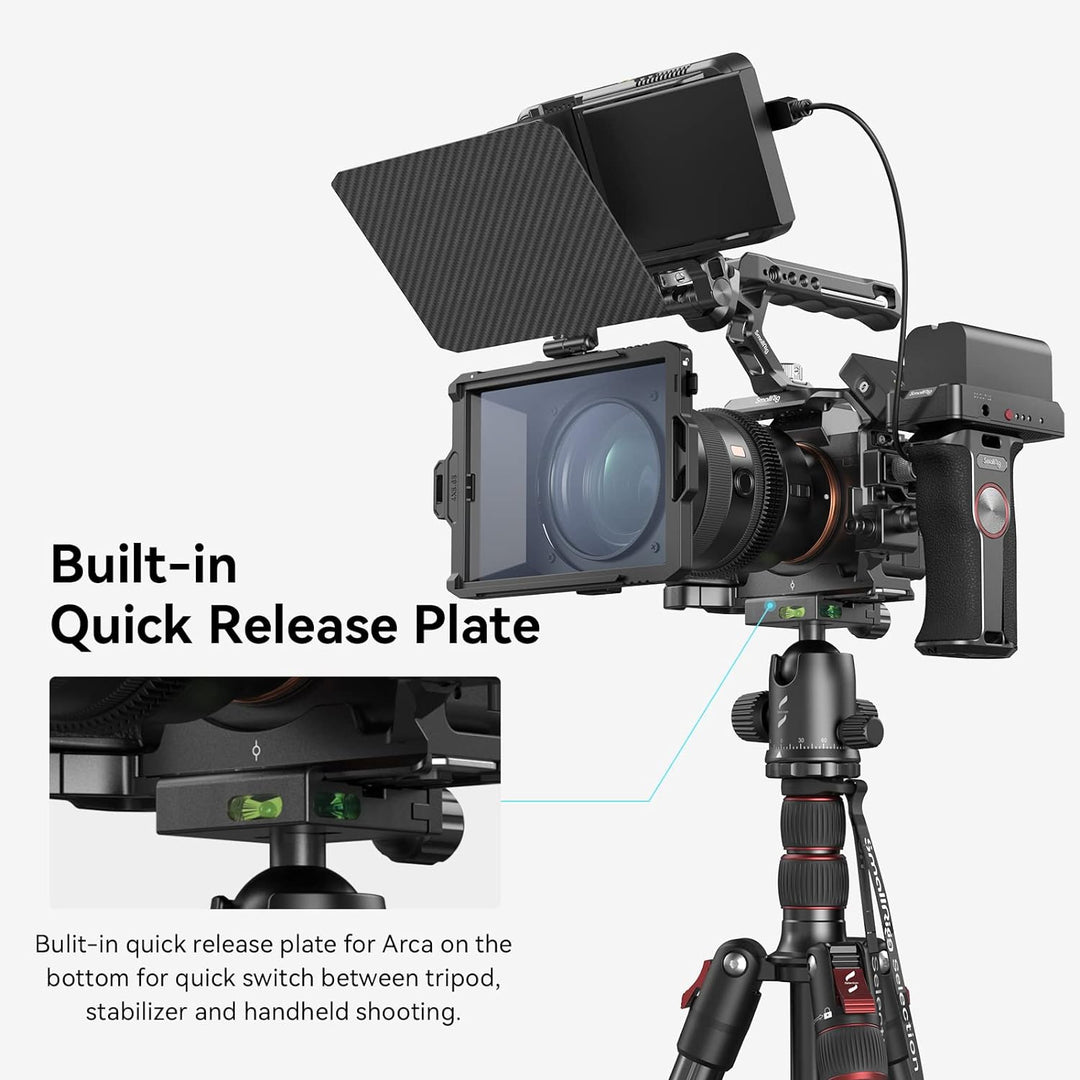 SMALLRIG A7 IV Käfig Cage mit oberem Griff und HDMI-Kabelklemme, Basis Kit für Sony Alpha 7 IV/Alpha