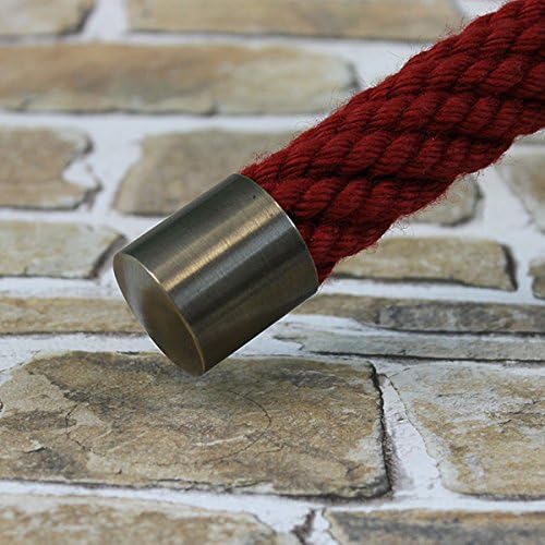 2 Endkappen und 10 Seilträger "bronziert" für 30mm Handlaufseil 2 Endkappen & 10 Seilträger, 2 Endka