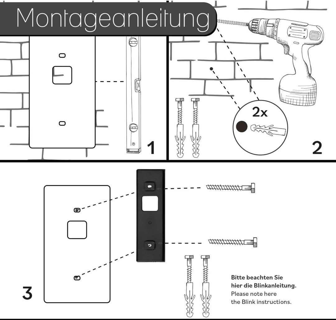 iSecur Edelstahl Blende personalisiert Premium - Passend für Eufy Videotürklingel - Edle Türstation-