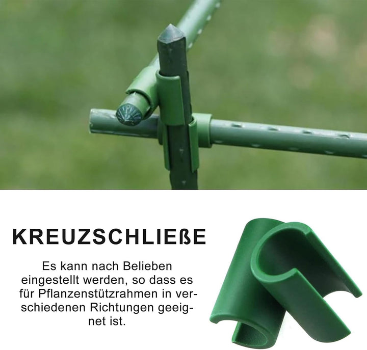 70 Stück verstellbare Pflanzen-Rankgitter-Verbindungs-Clip Verstellbares Pflanzen-Spalierverbinder-S