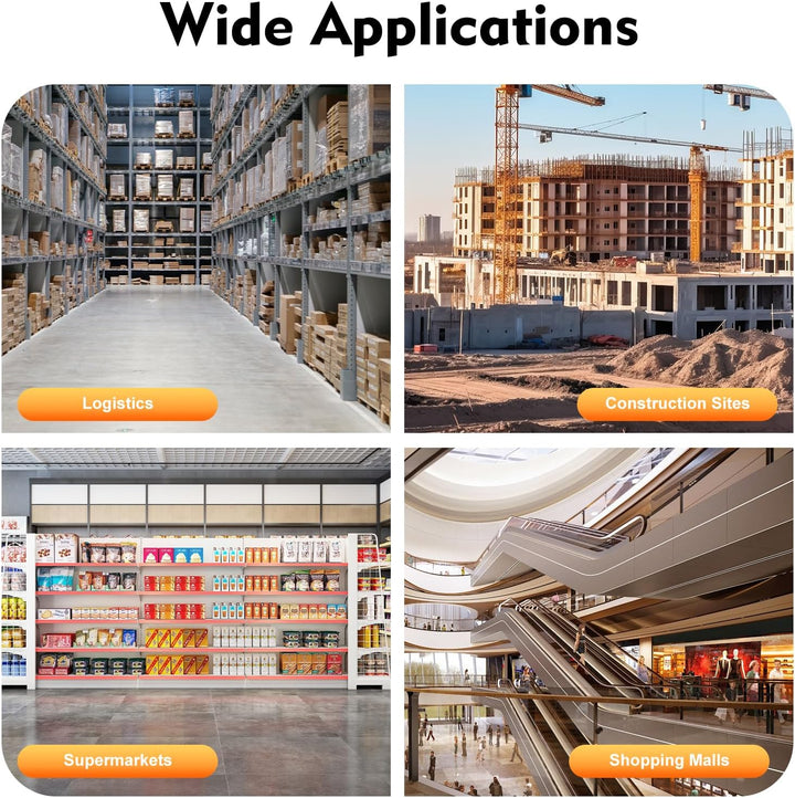 12 Tonnen Maschinenbeweger Dolly Skate Maschinenroller Ladewagen mit 8 PU-Rädern (Gelb)