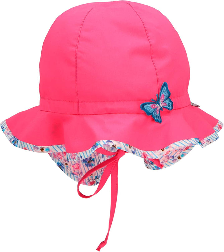 Sterntaler Mädchen Sonnenhut Blue Flower Hut 43 Rosa, 43 Rosa