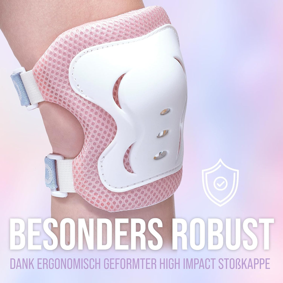 Apollo Schoner Set für Kinder, Knie und Ellenbogenschützer Kinder und für Handgelenk, Protektoren Ki