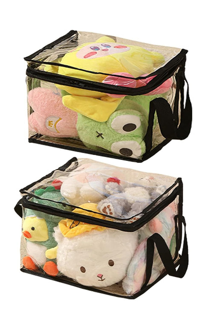 Spielzeug Aufbewahrungs Körbe, 29L Spielzeugkiste Aufbewahrungsbox für Kinderzimmer, 38cm Transparen