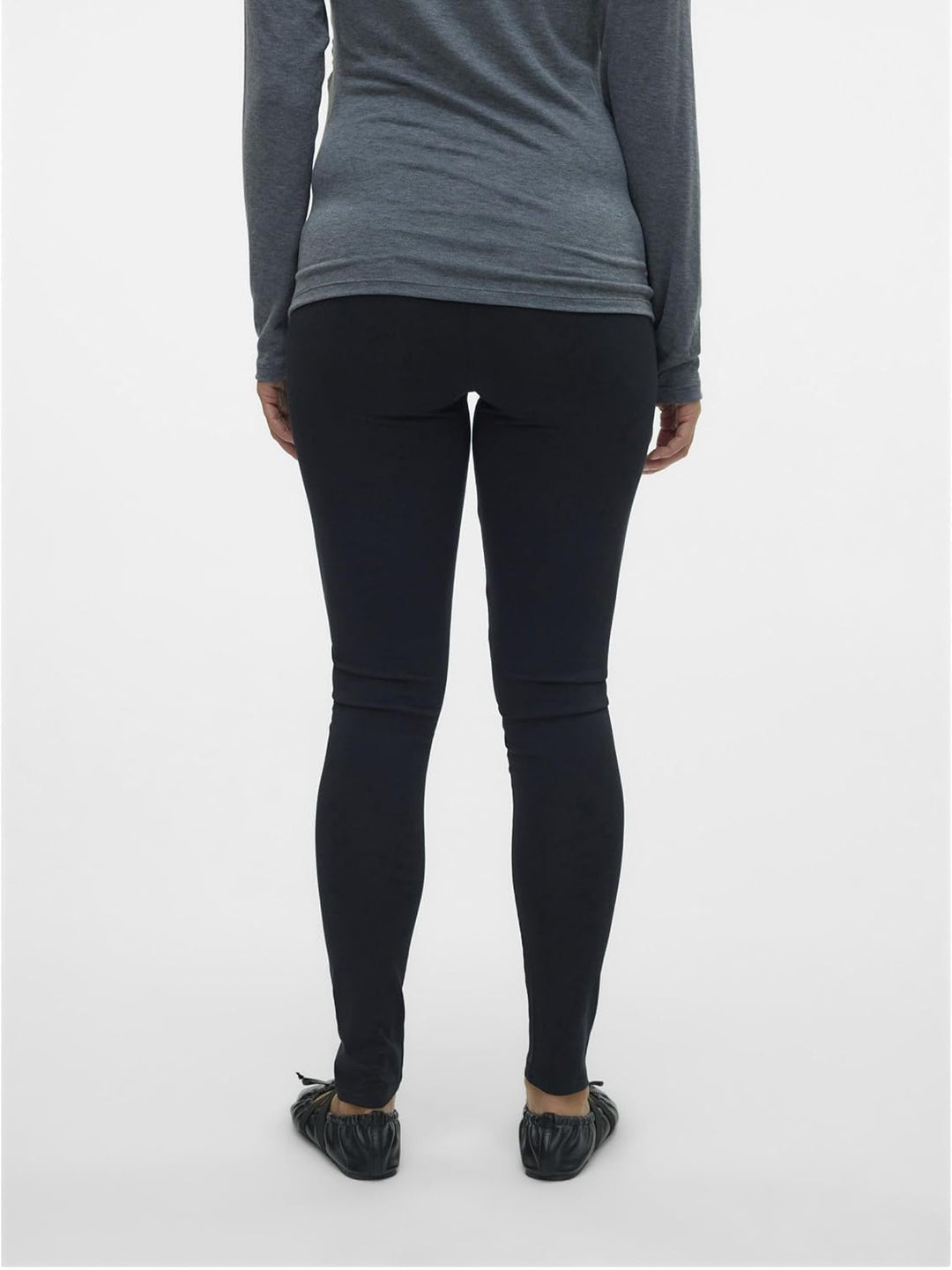 Mama Licious Female Leggings Slim Fit Hohe Taille Leggings XS Schwarz, XS Schwarz