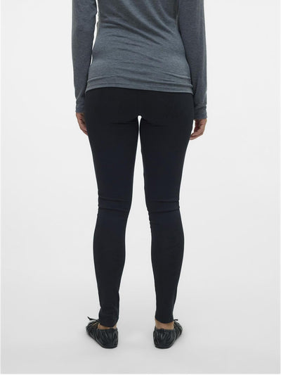 MAMALICIOUS Mama Licious Female Leggings Slim Fit Hohe Taille Leggings S Schwarz, S Schwarz