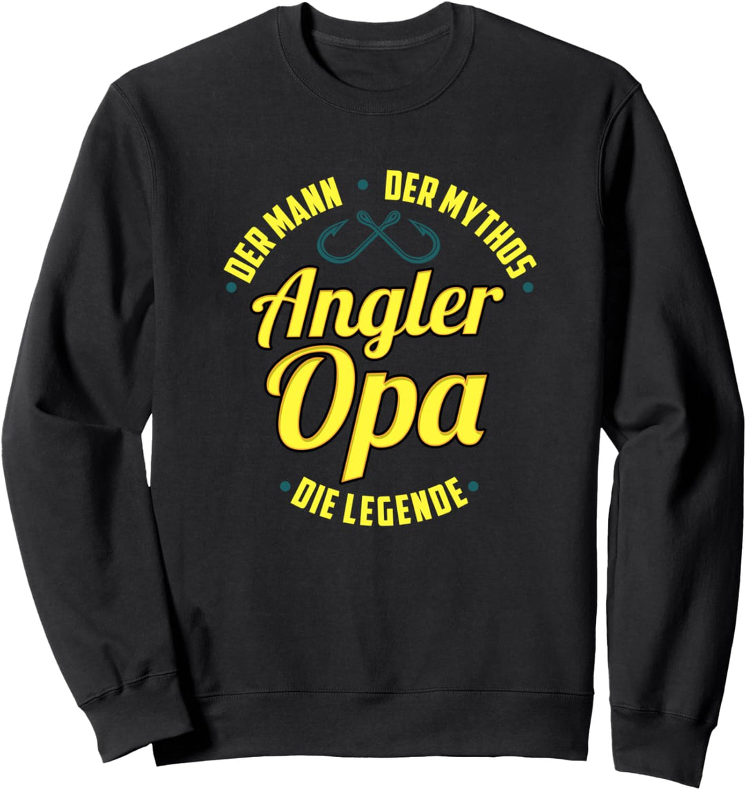 Angeln Opa Fischen Angler Grossvater Sweatshirt