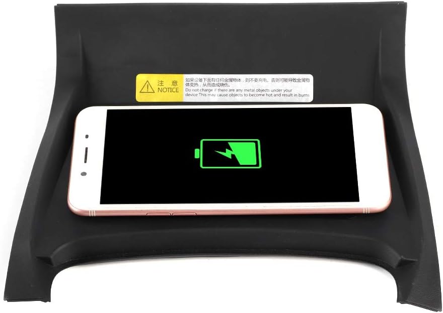 Drahtlose Autoladeplatte Auto Drahtlose Ladestation Schnellladung Handyplatte Tablett 15W Fit für Di