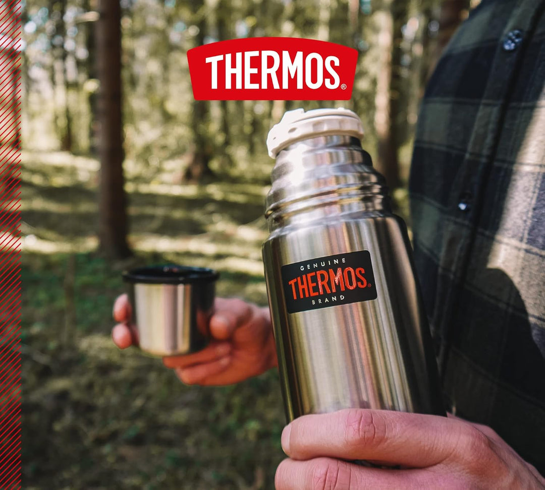 Thermos 4019.205.035 Isolierflasche Light and Compact, 0,35 L, edelstahl mattiert Edelstahl 350 ml,