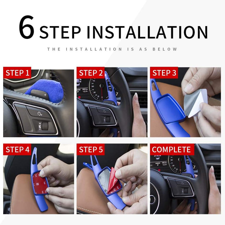 HIBEYO 2 Stücke Lenkrad Schaltwippen Verlängerung Paddles Lenkrad für BMW M2 M3 M4 M5 X5M X6M F87 F8