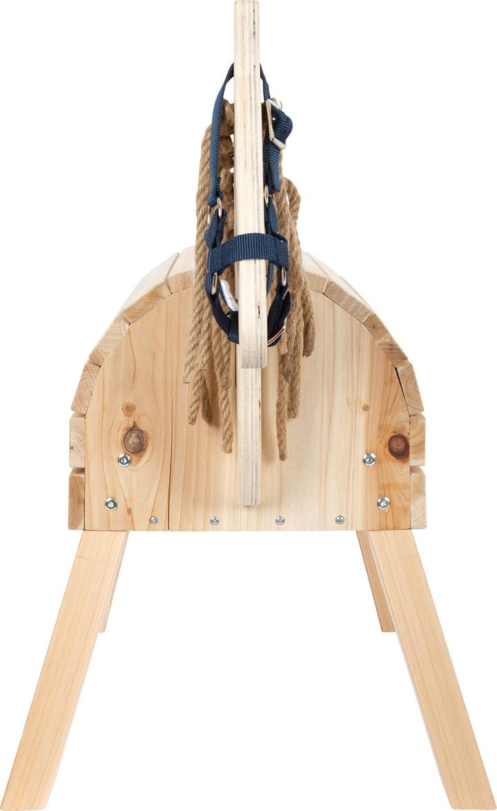 small foot Holzpferd kompakt, Reitpferd mit Halfter für Kinder, für Drinnen und Draussen geeignet, a