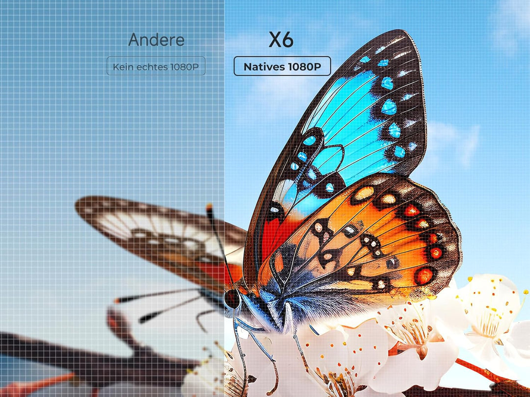Beamer Heimkino Native 1080P HD Unterstützt 4K, Video Projector mit Android TV 【Elektrischer Fokus &