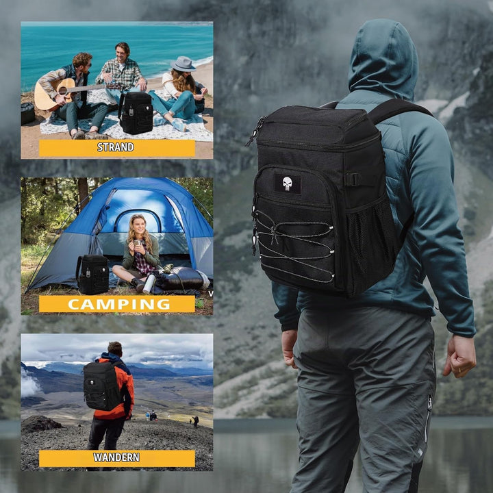 Taktischer Kühlrucksack – 25L Isolierter Rucksack, Auslaufsicher &amp; Robust – Grosser Lunch-Rucksack,