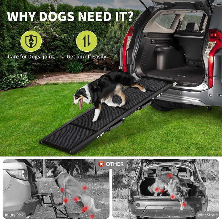 Hunderampe Klappbar Hundetreppe Hunde- & Katzentreppe Rampe Einstiegshilfe Für Kofferraum Haustiertr