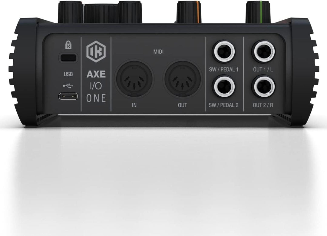 IK Multimedia AXE I/O ONE, Kompaktes USB-Gitarren-Audio-Interface mit einstellbarer Eingangsimpedanz