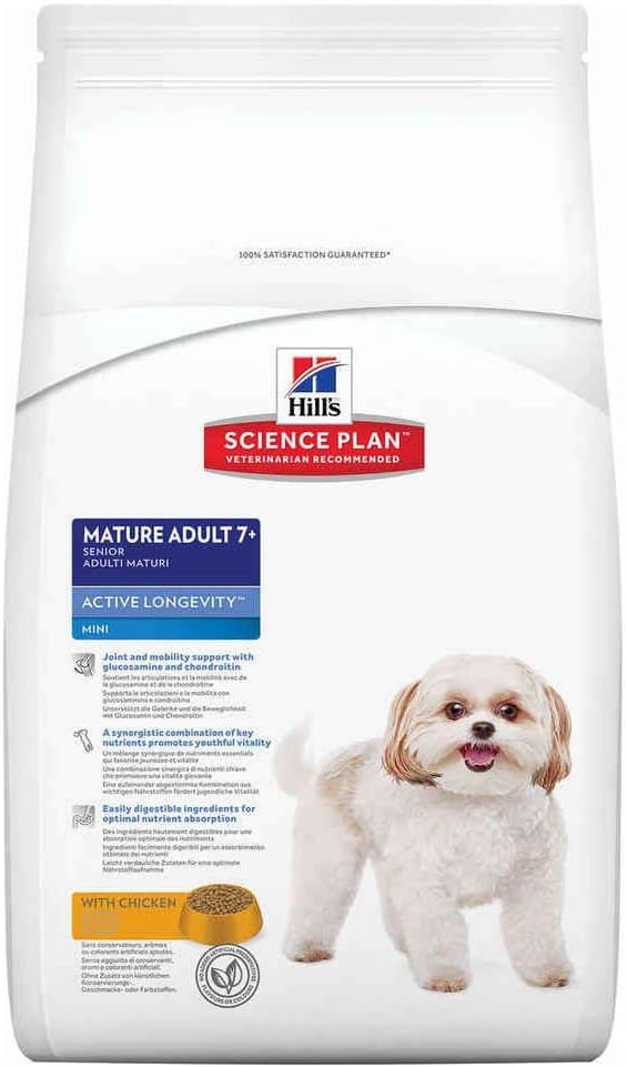 Hills Science Plan 0052742609508 Hills Canine Mature Adult Senior Mini Hundefutter 3kg 3 kg (1er Pac