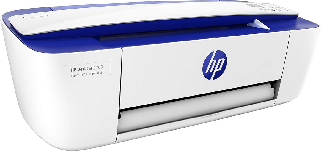 HP DeskJet 3760 A Thermischer Tintenstrahldrucker A4 1200 x 1200 DPI 19 ppm WiFi, Blau, Weiss