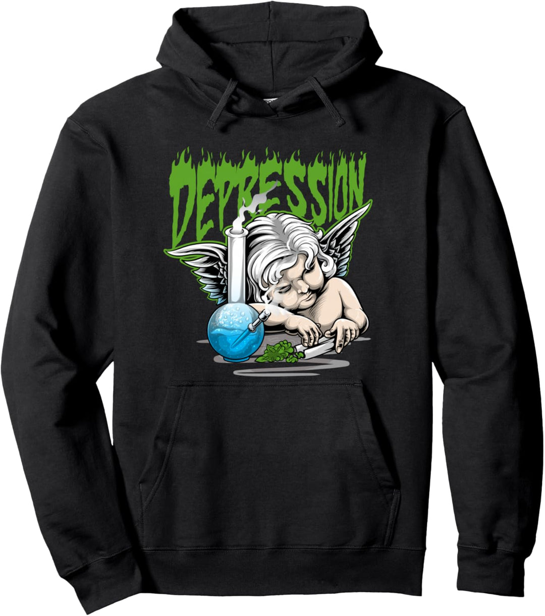 Depression Angel - Traurige Ästhetik Edgy Streetwear Pullover Hoodie