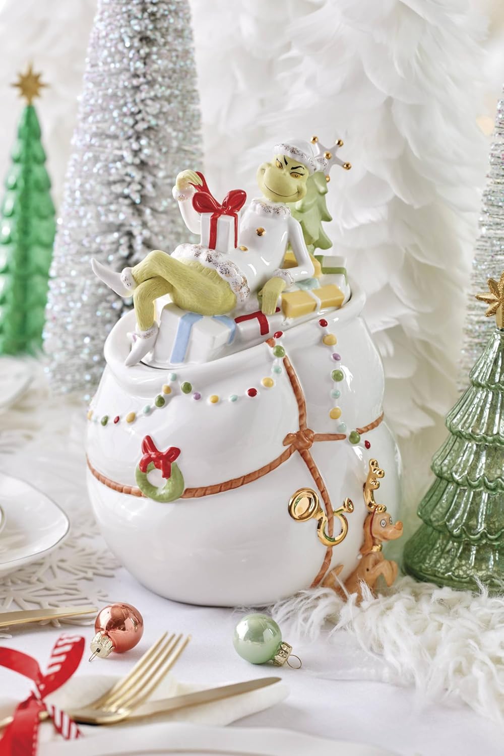 Lenox Grinchie Gifts Keksdose, 5.07, Grün, Keksdose