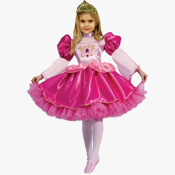 Dress Up America Kleines Mädchen Graziöses Ballerina-Kostüm Grösse 4-6 Jahre (Taille: 71-76 Höhe: 99