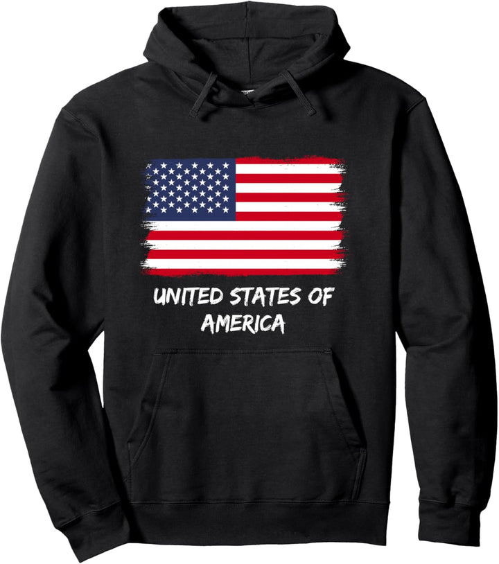 USA Flagge Pullover Hoodie