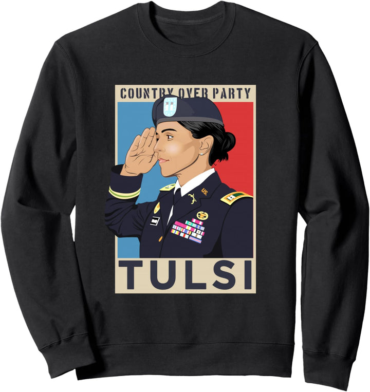 Tulsi Gabbard für Präsident 2020 Grussland über Partei Sweatshirt