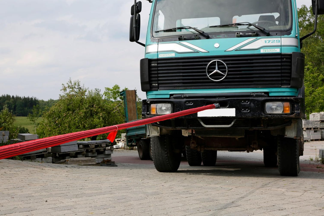 Kerbl 37707 Abschleppschlinge 10m, 35t Reissfestigkeit, Rot