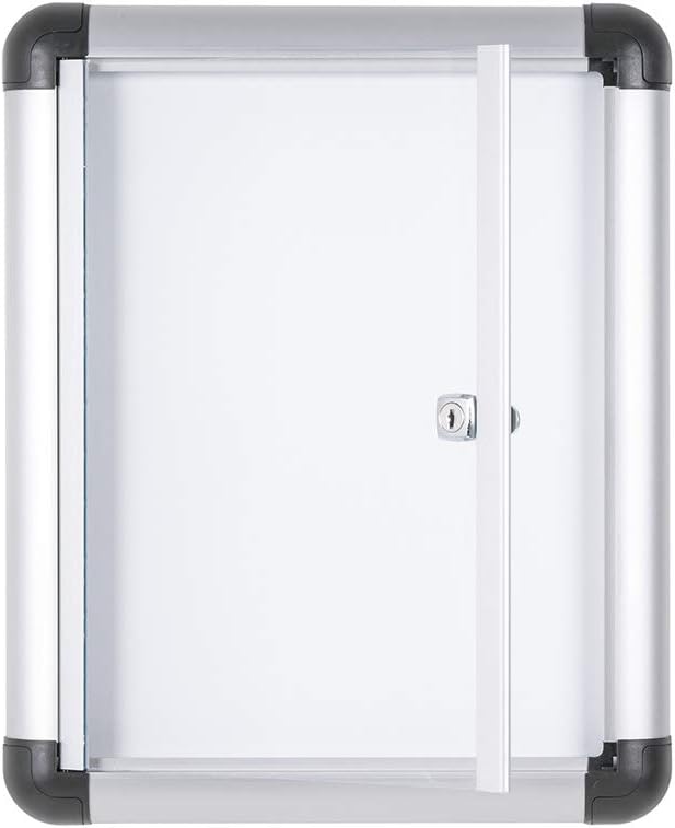 Bi-Office-Vitrine für den Innenbereich mit zusätzlichem, abschliessbarem magnetischem Whiteboard, Gr
