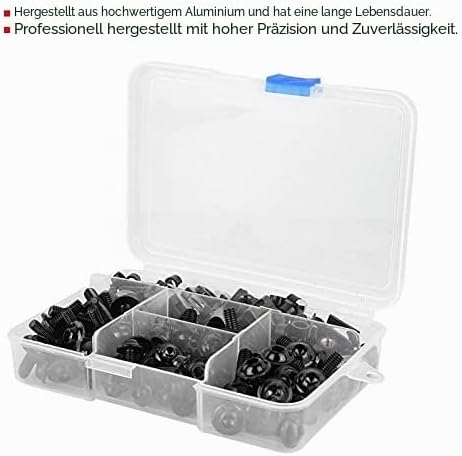 Motorradschraube,Duokon Motorrad Body Faring Work Bolt Kit Kotflügelschrauben Clips, 177pcs Motorrad