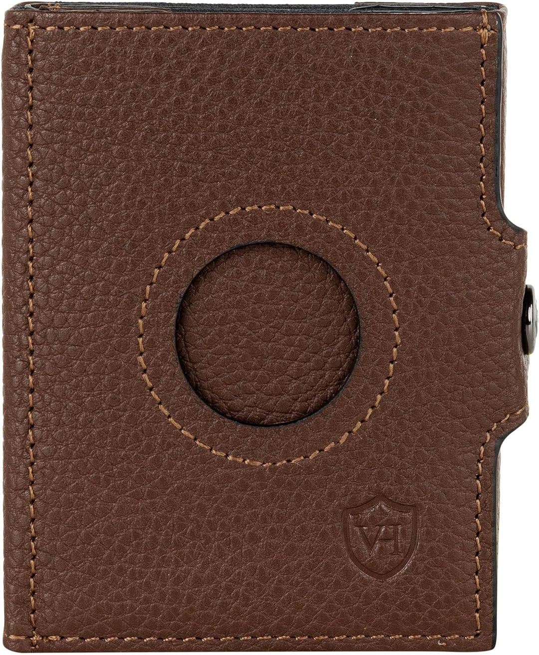 VON HEESEN Slim Wallet mit Airtag-Fach Braun Dunkelbraun OHNE MÜNZFACH & AIRTAG FACH, Dunkelbraun OH