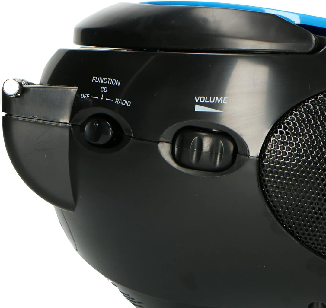 Lenco SCD24 mit Auxiliary - CD-Player für Kinder - CD-Radio - Stereoanlage - Boombox - UKW Radiotune