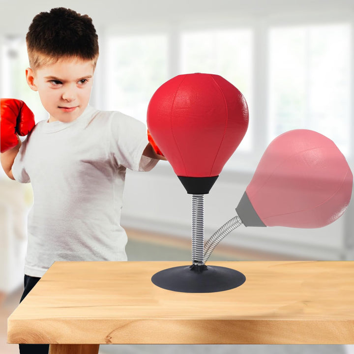 Punchingball, Punchingball Tisch mit Federn, Saugnapf zum Stressabbau für Chef, Kollegen, Freunde, 1