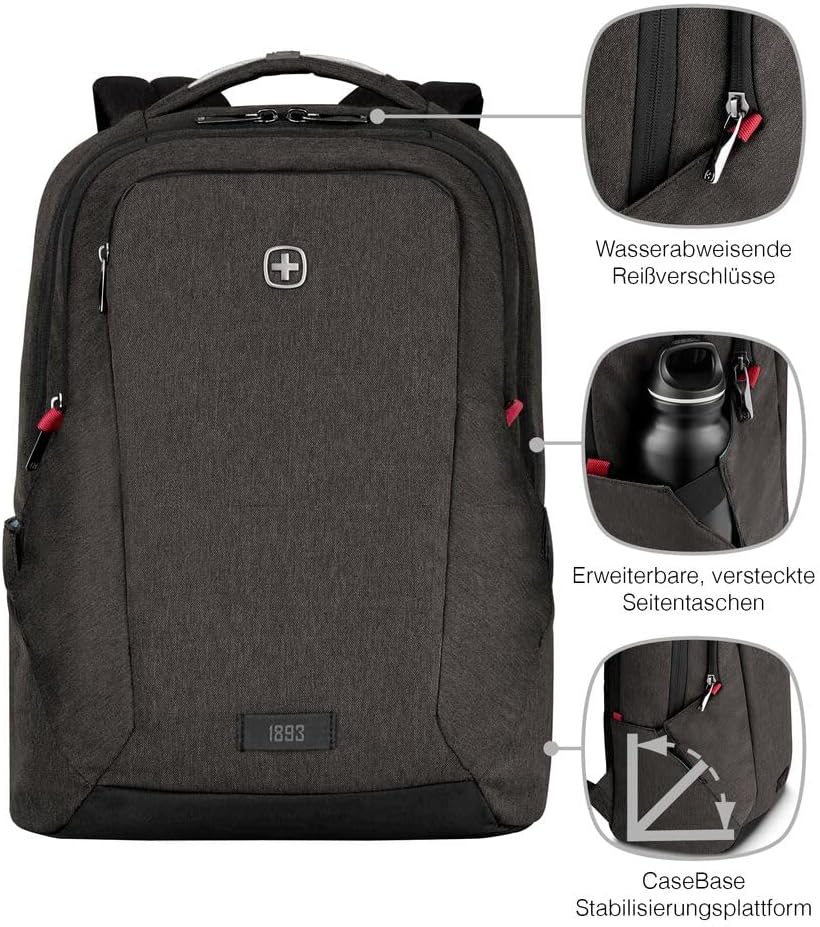 WENGER MX Professional Laptop-Rucksack, Notebook bis 16 Zoll, Tablet bis 10 Zoll, 21 l, Damen Herren